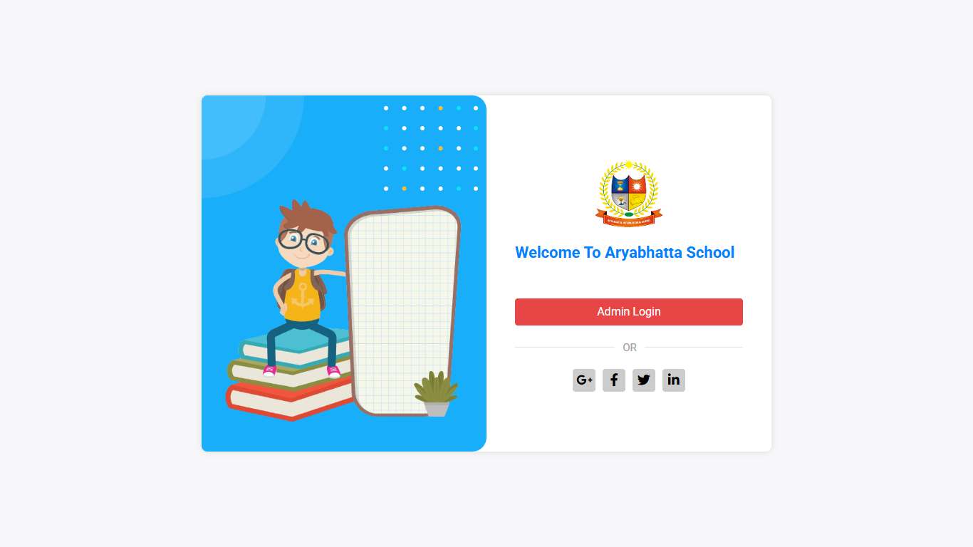 School Management System Dashboard